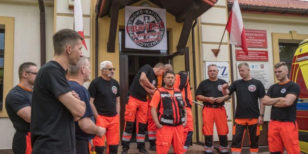 Protest ratowników medycznych