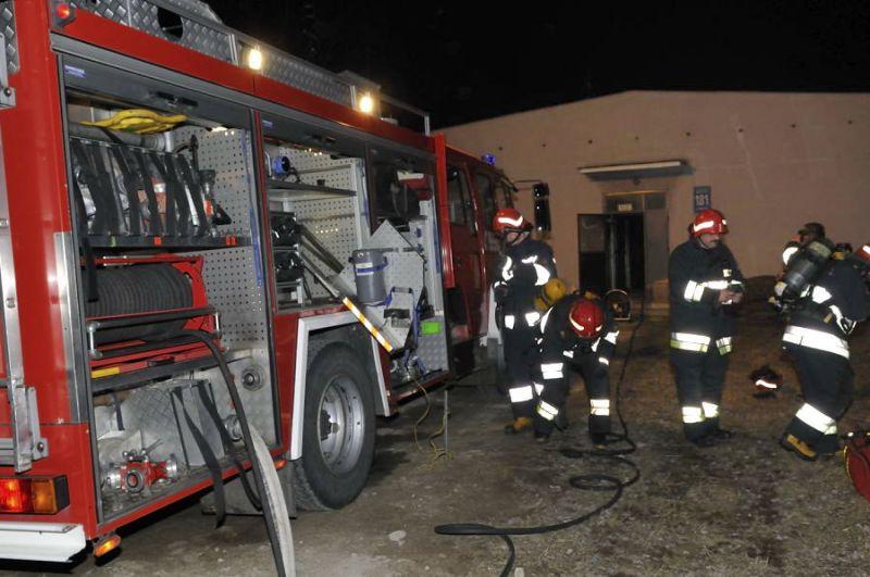 Pożar budynku hotelowego na Brzeskiej