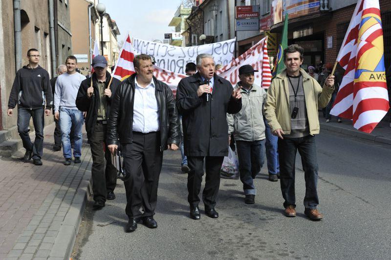 Protest przed starostwem