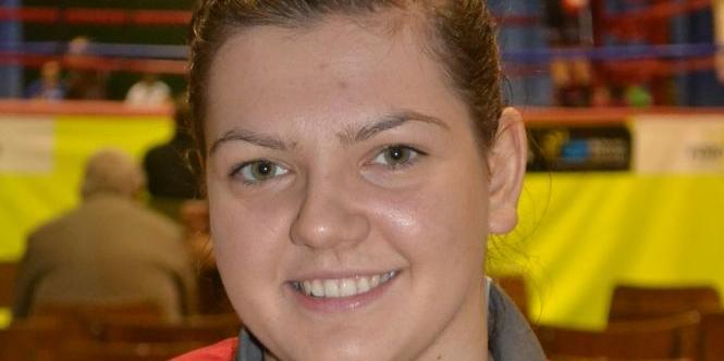 Anna Maksim na podium