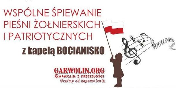 Patriotyczne śpiewanie w Garwolinie