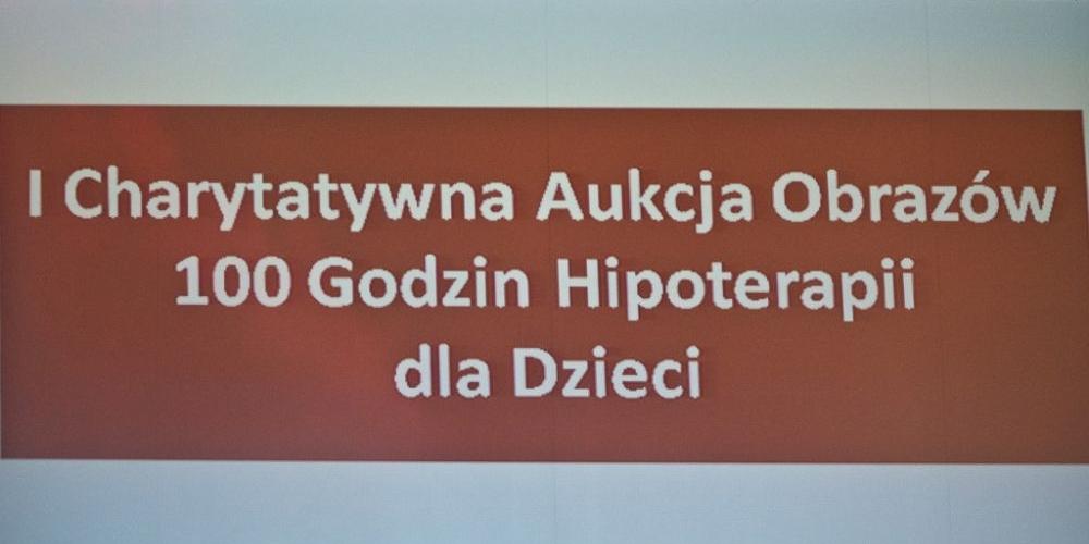 Sukces I Aukcji „100 godzin hipoterapii dla Dzieci”