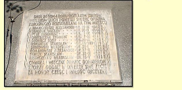 Złóż hołd rozstrzelanym