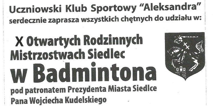Rodzinnie w badmintona