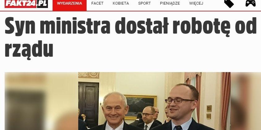 Nepotyzm w rządzie? Aktualizacja: znamy stanowisko ministra.