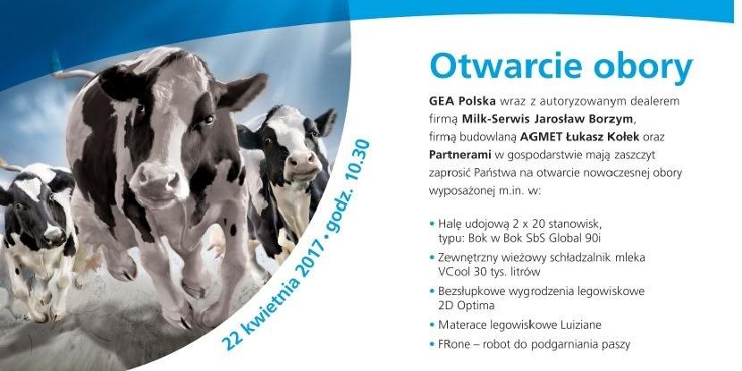 Zaproszenie na otwarcie obory!