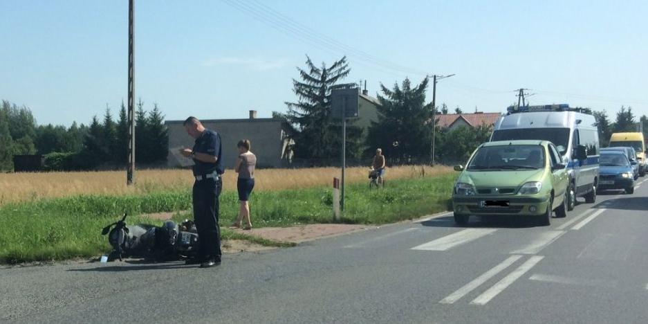 Zderzenie osobówki ze skuterem (Aktualizacja)