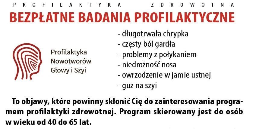 Bezpłatne Badania Profilaktyczne