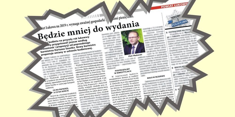 O tym nie przeczytasz w Internecie!  Nowy burmistrz z nowym budżetem