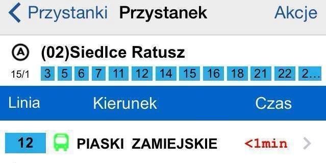 Rozkład jazdy MPK w telefonie