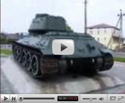 Czołg znowu z podniesioną lufą (wideo)