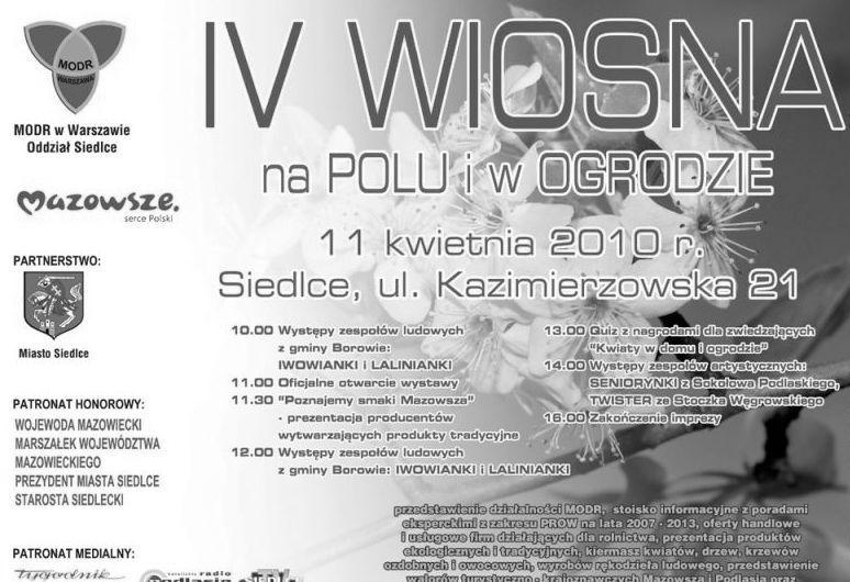 Wiosna na polu i w ogrodzie