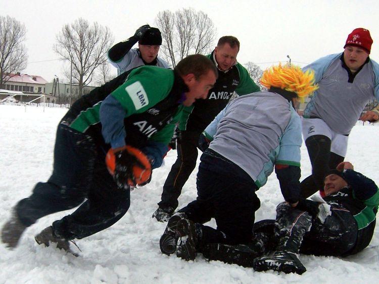 Rugbiści powitali Nowy Rok na boisku