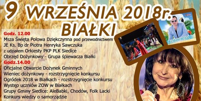 Dożynki gminy Siedlce w Białkach