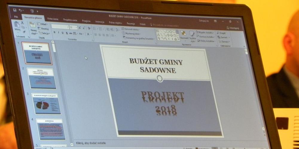 Budżet dla gminy Sadowne