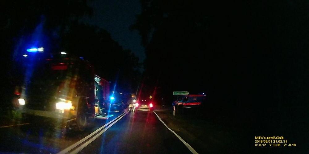 Wieczorna kolizja  w Kryńszczaku