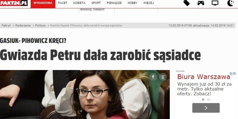 Medialny ferment wokół posłanki Nowoczesnej