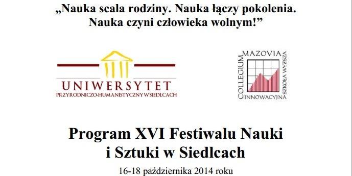 XVI Festiwal Nauki i Sztuki