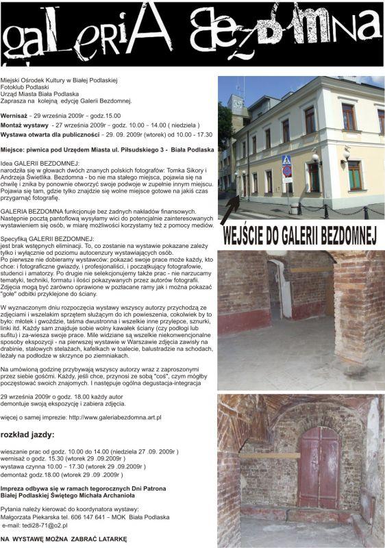 W Galerii Bezdomnej w Białej Podlaskiej