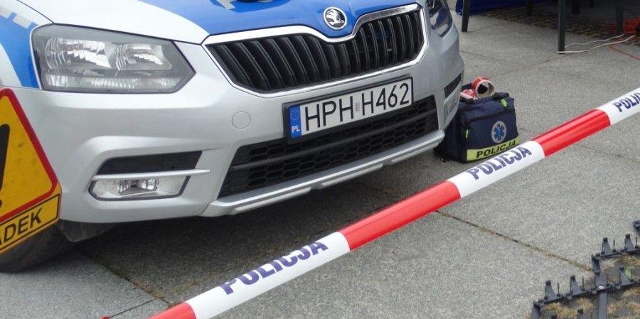 Ranny przetransportowany śmigłowcem do szpitala