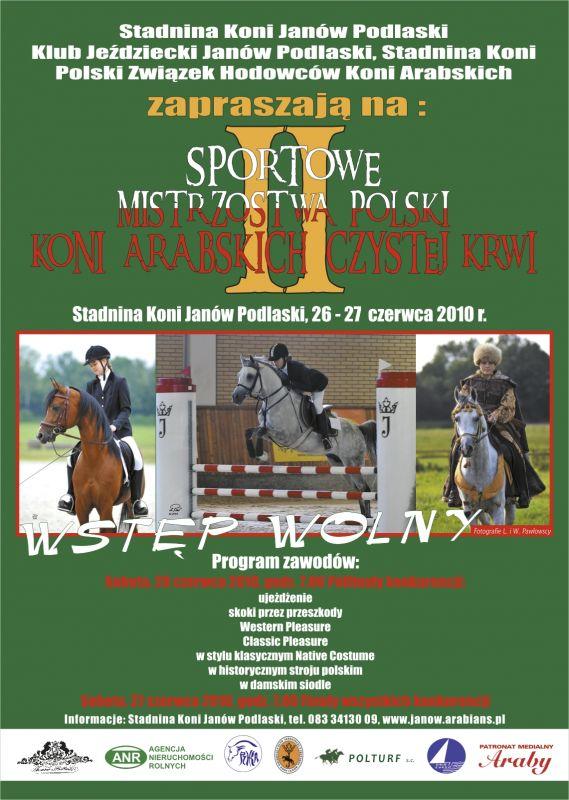 II Sportowe Mistrzostwa Polski Koni Arabskich Czystej Krwi