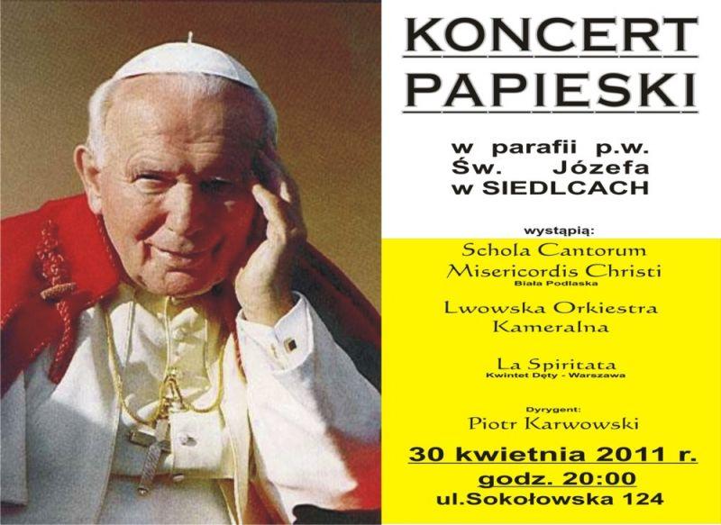 5. rocznica sprowadzenia relikwii i Koncert Papieski