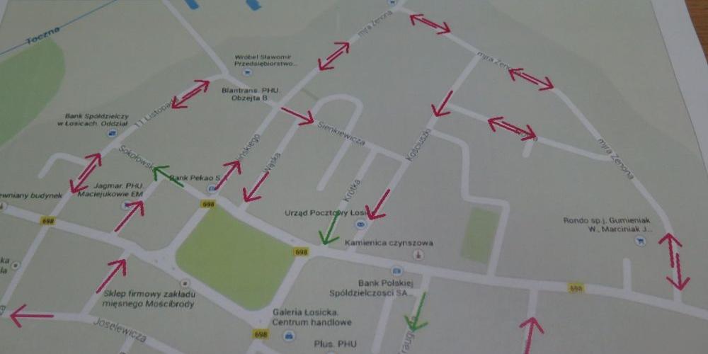 Zmiana organizacji ruchu w centrum Łosic?