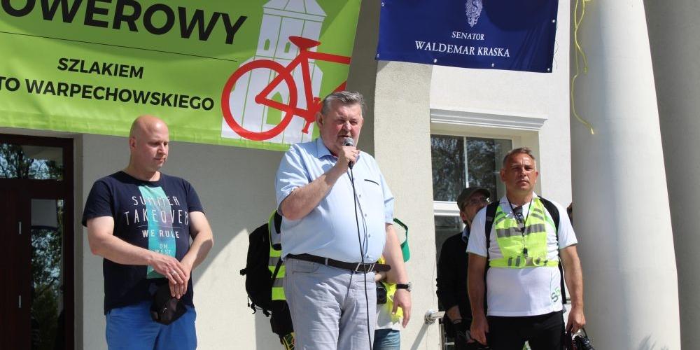 Wiceburmistrz na rowerze