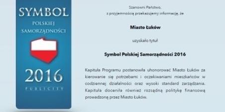 Łuków - Symbolem Polskiej Samorządności