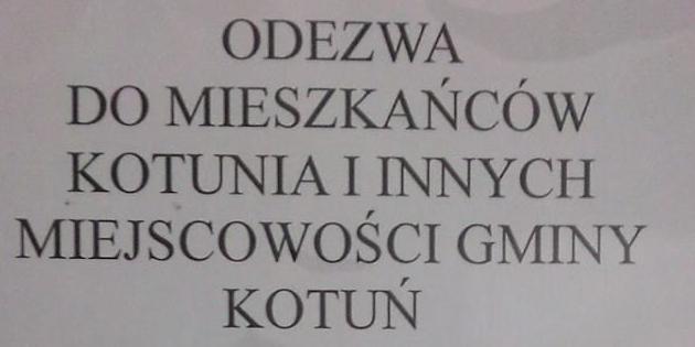 W Kotuniu cały czas protestują