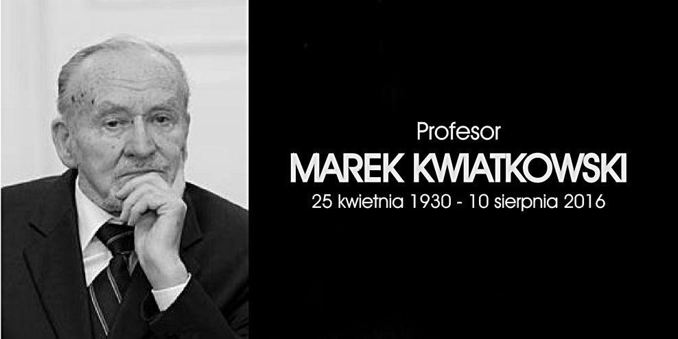 Minister pożegnał profesora Marka Kwiatkowskiego