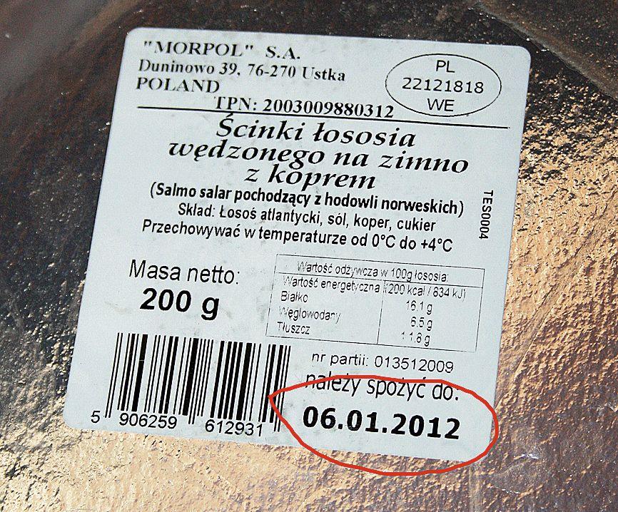 Kupili nieświeżego łososia