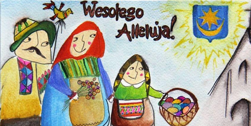 Wielkanocna kartka świąteczna