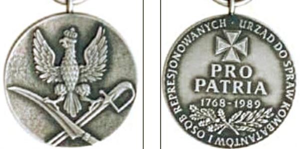 Otrzymają medale „Pro Patria”