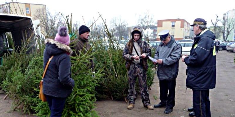 Sprawdzają choinki i sprzedających ryby