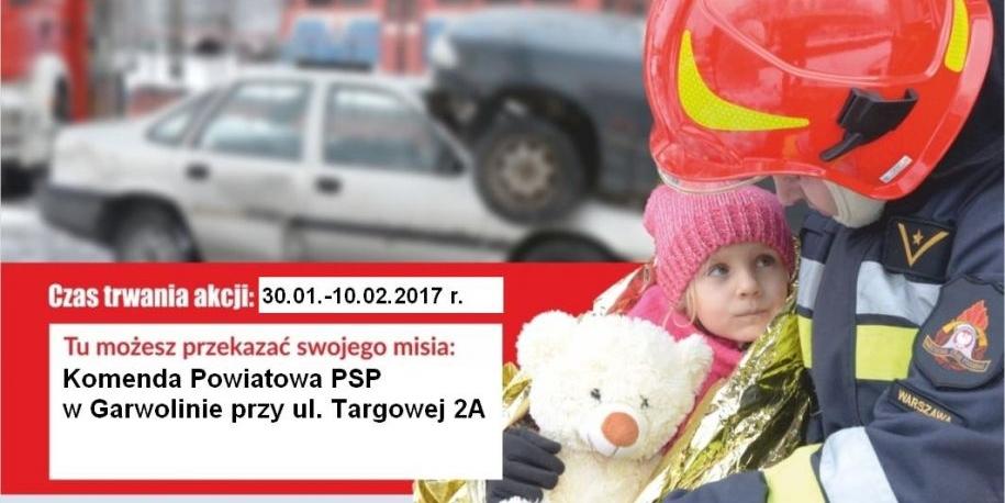 Strażacy zbierają misie
