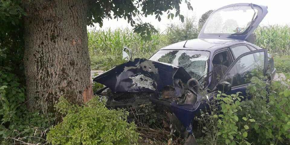 Toyota uderzyła w drzewo (aktualizacja)