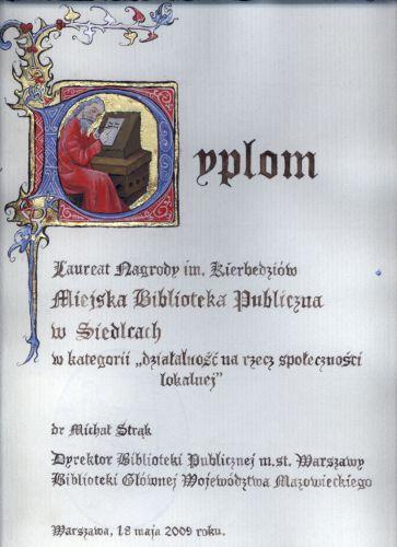Nagroda im. Kierbedziów dla siedleckiej biblioteki