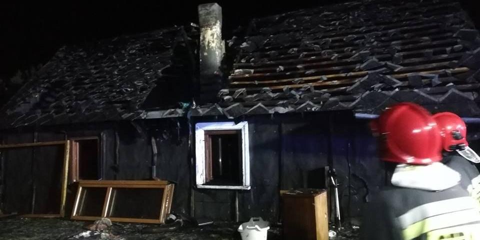 Pożar w Oblinie-Grądkach