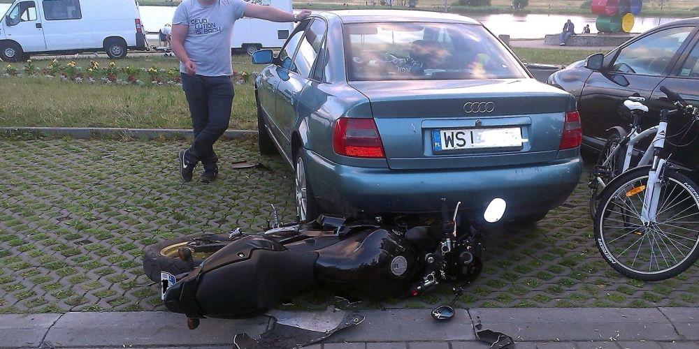 Siedlce: Audi w motocyklistę