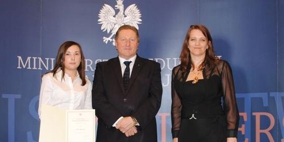 Olga odebrała stypendium