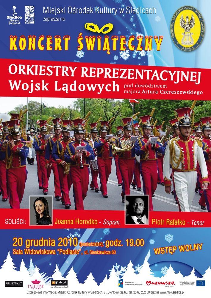 Koncert Świąteczny Orkiestry Reprezentacyjnej Wojsk Lądowych