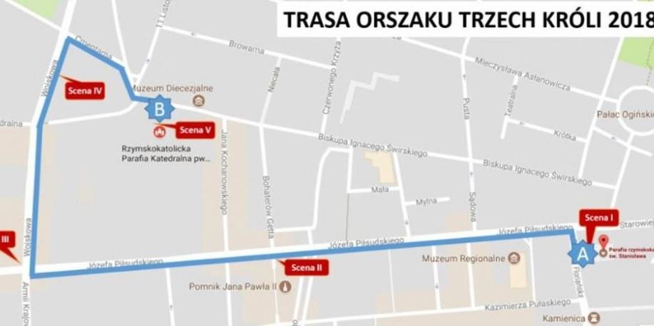 Przejdzie Orszak/Zablokowane ulice