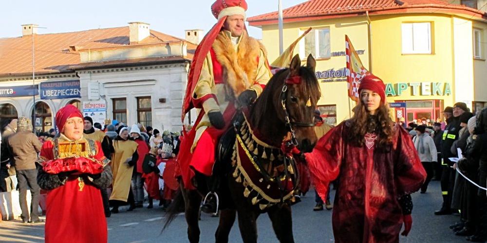 Łukowski orszak Z placu do amfiteatru