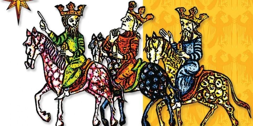 Walczą o wielbłąda, czekoladki i korony