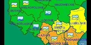 Będzie padać! Ostrzeżenia.