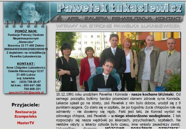 Przez stronę WWW