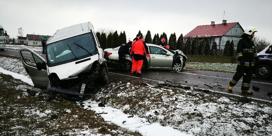 Wypadek w na trasie Siedlce-Węgrów!