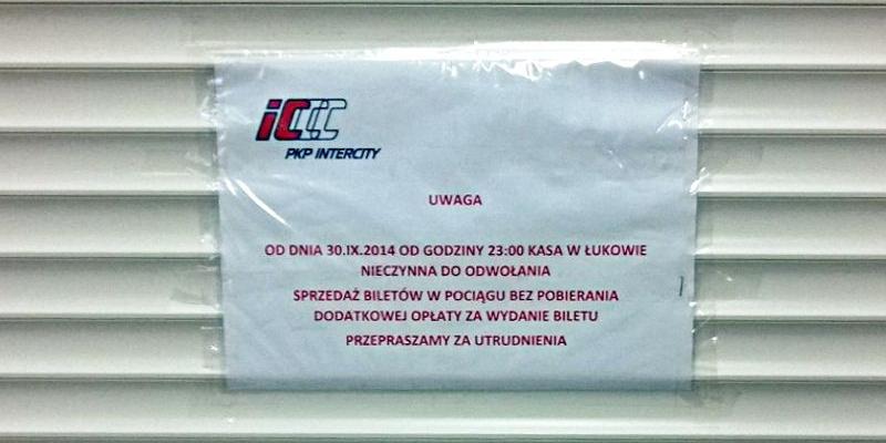 W Łukowie biletu nie kupisz