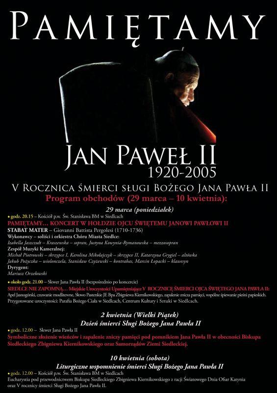 Obchody 5. rocznicy śmierci Jana Pawła II